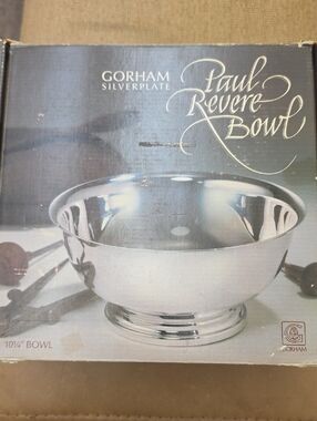 Gorham Silverplate Paul Revere Bowl - Reflective Silver Finish